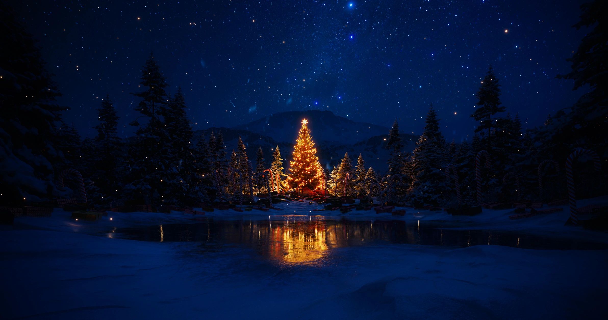 Christmas lights outdoor event